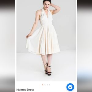 Monroe cream dress hellbunny (L)